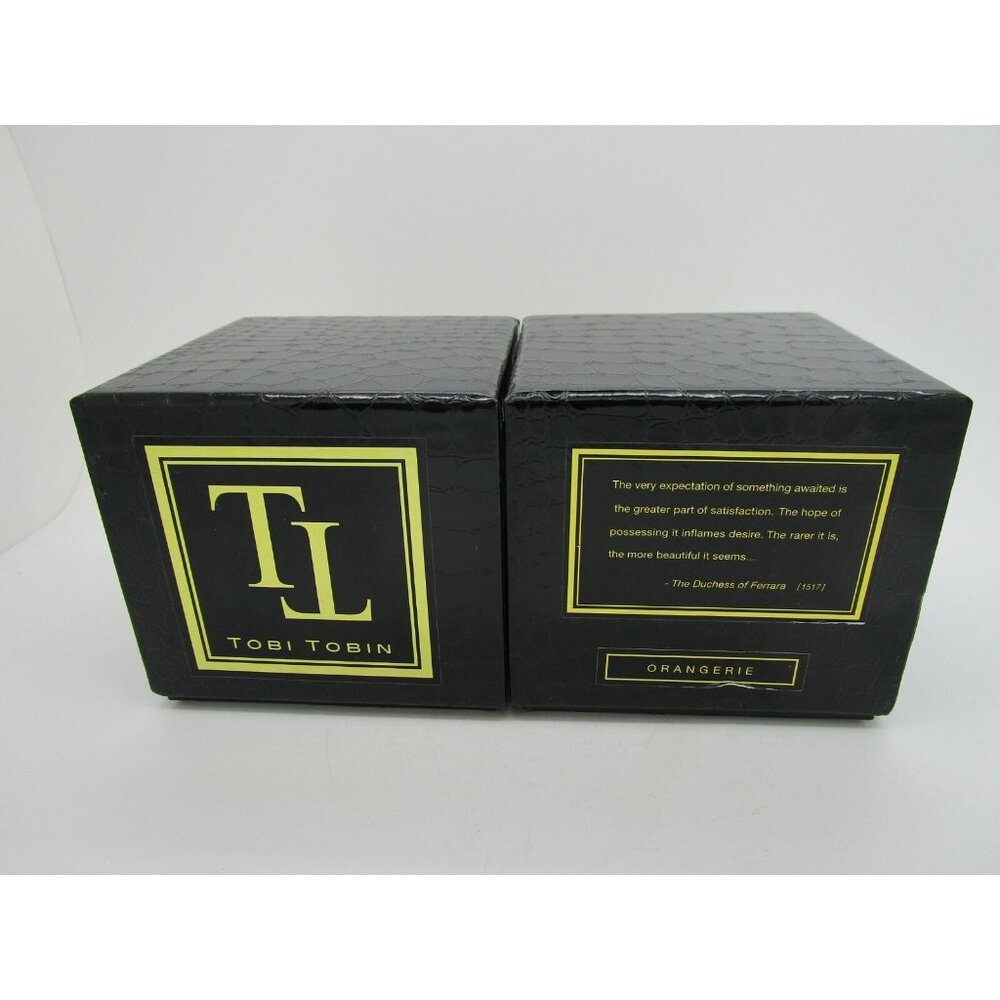 [LOT OF 2] Tobi Tobin ORANGERIE 9 oz 2-Wick Luxury Scented Candles NEW